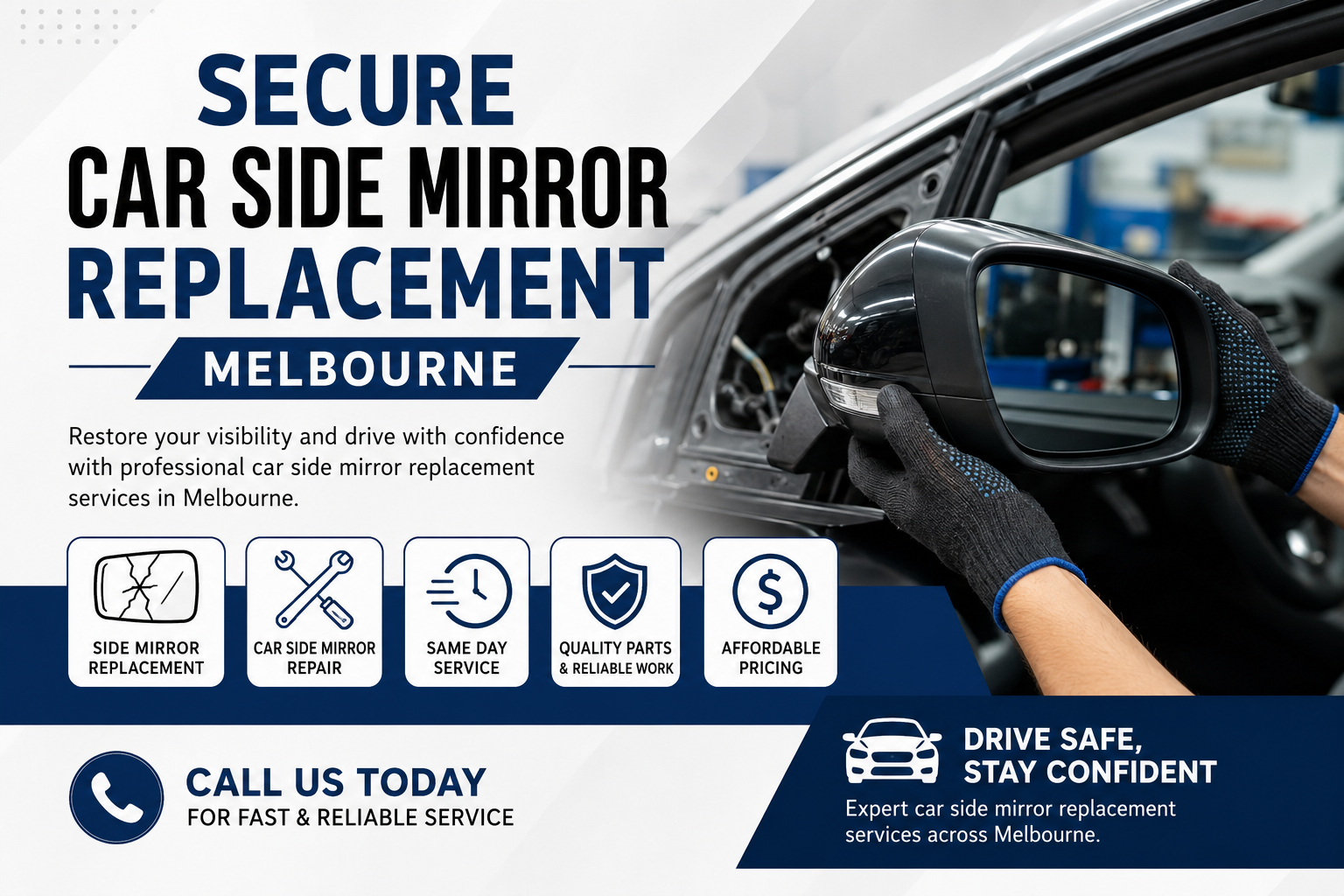 Secure Car Side Mirror Replacement Melbourne