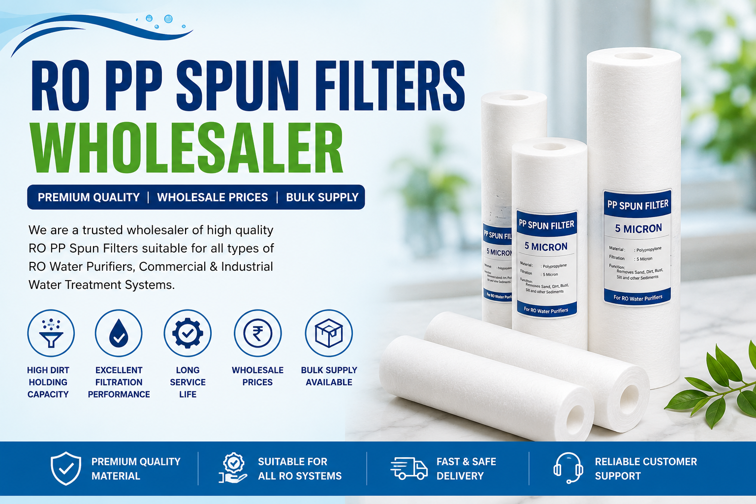 RO PP Spun Filters Wholesaler – Boost Your RO Business with Reliable Filtration Products