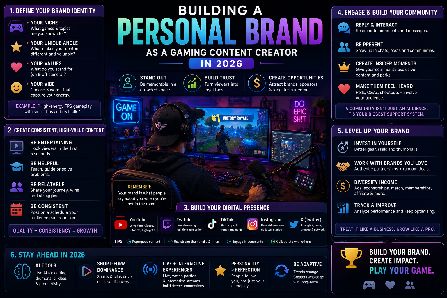 Building a Personal Brand as a Gaming Content Creator in 2026
