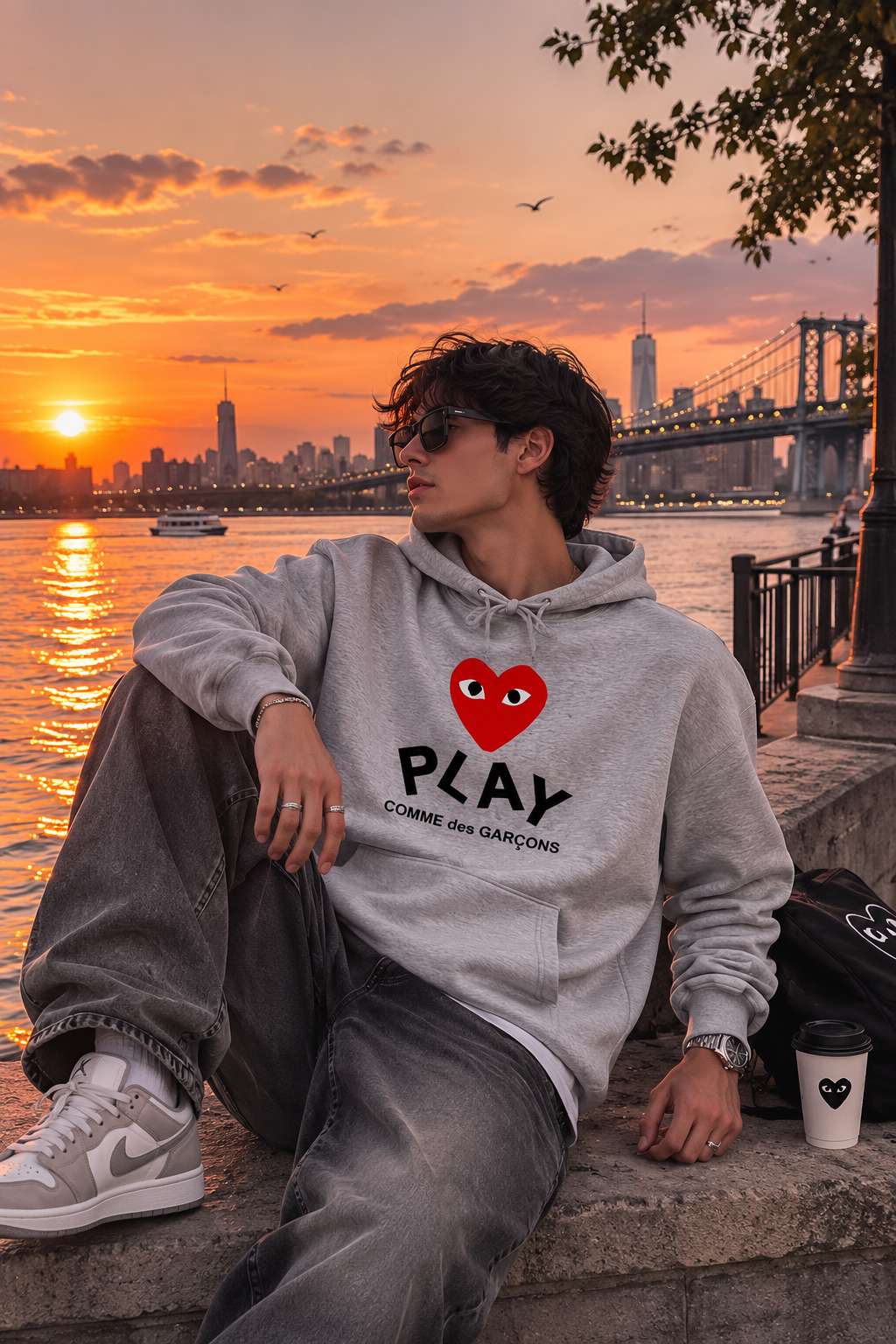 Comme des Garcons Hoodie Keeps Casual Looks Looking Premium