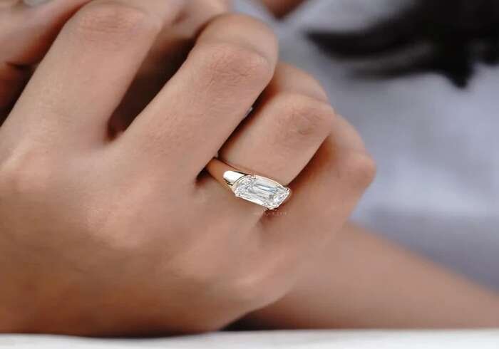East West Diamond Engagement Rings: Popular Settings and Diamond Cuts