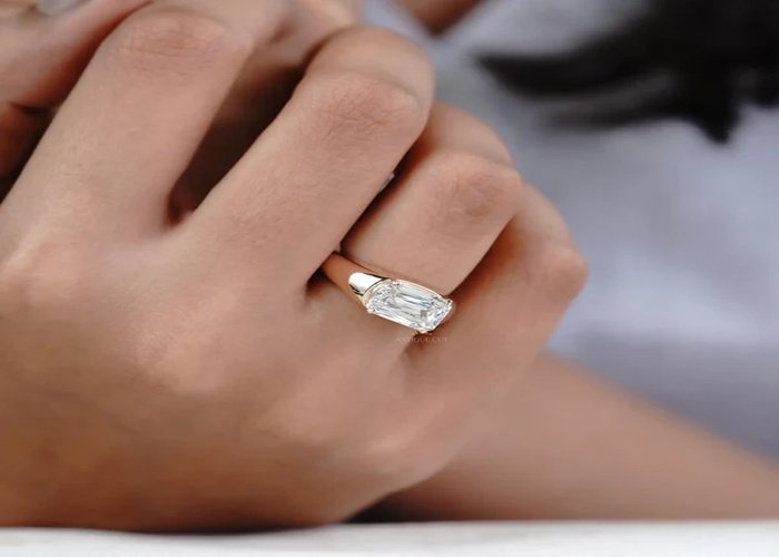 East West Diamond Engagement Rings: Popular Settings and Diamond Cuts