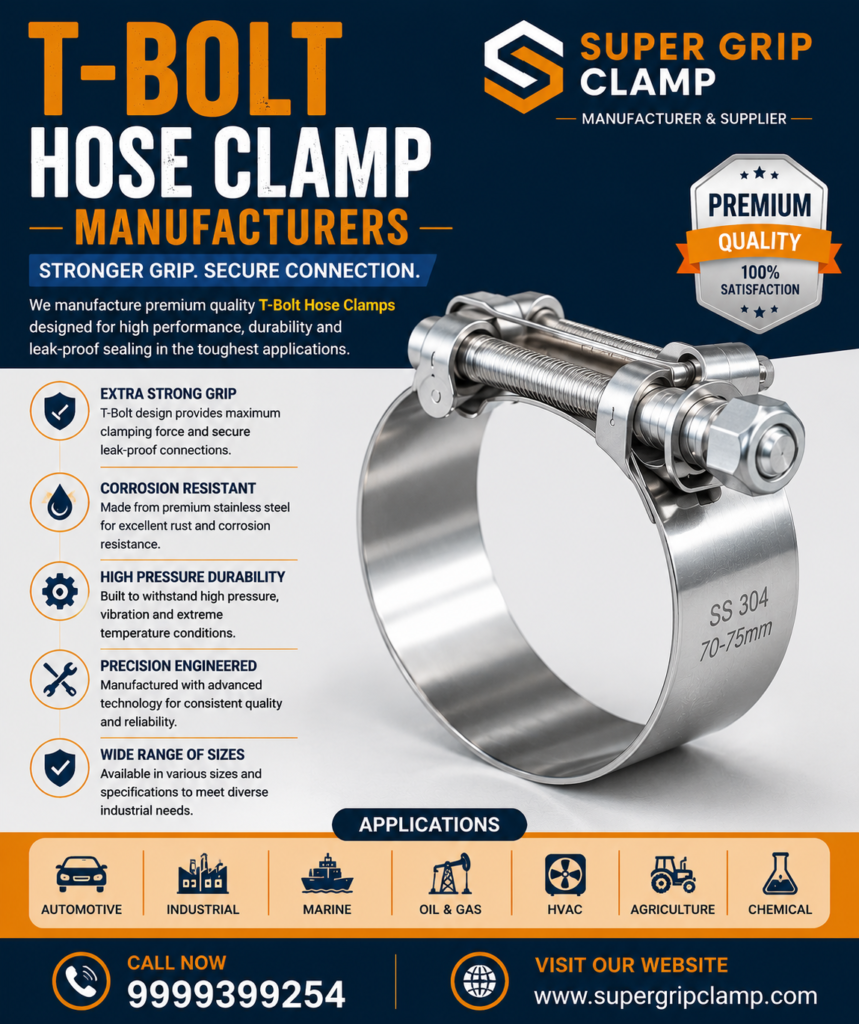 Heavy Duty Hose Clamp Manufacturers in Delhi –