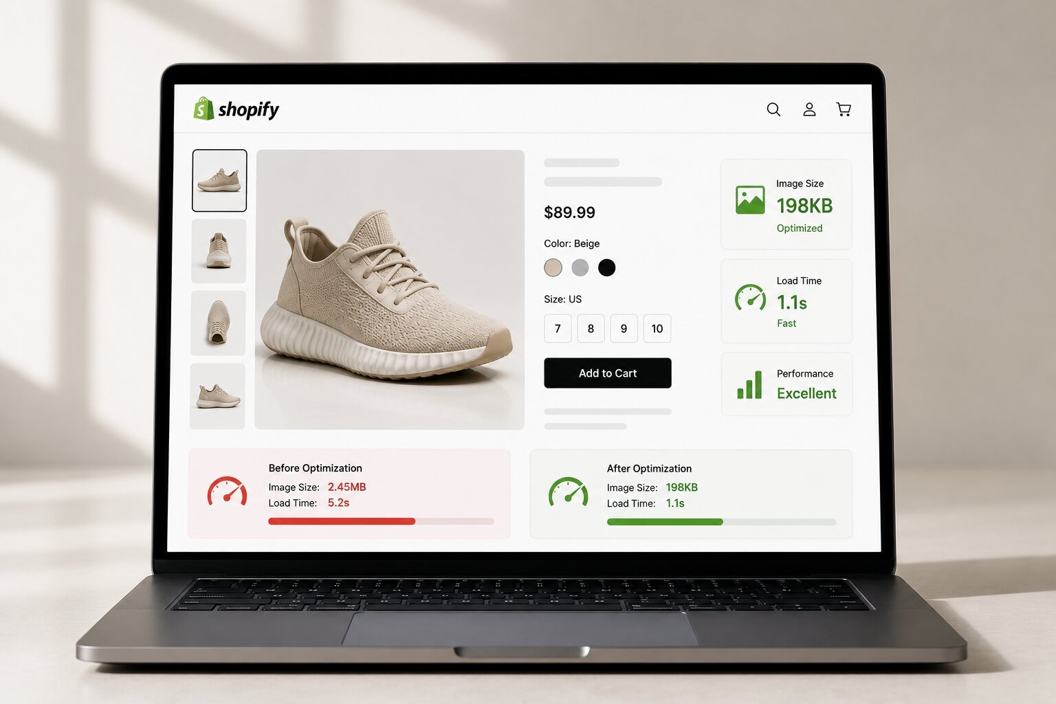 Why Optimized Product Photos Are the Secret to Faster Shopify Stores