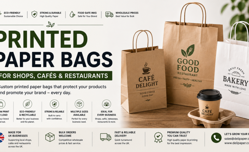 Printed Paper Bags for Shops, Cafés & Restaurants