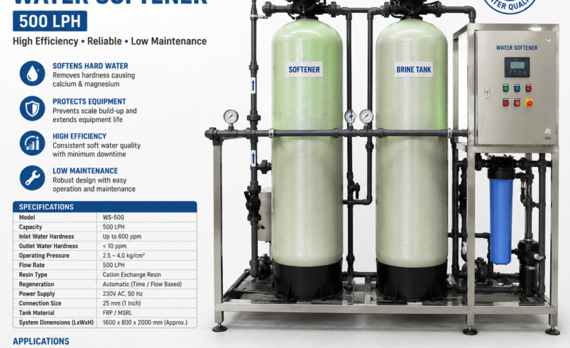 Commercial Water Softener 500 LPH: The Essential Water Treatment Solution for Businesses