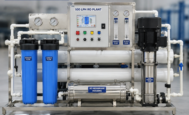 100 LPH RO Plant for Commercial Use: Building a Reliable Water System for Modern Businesses
