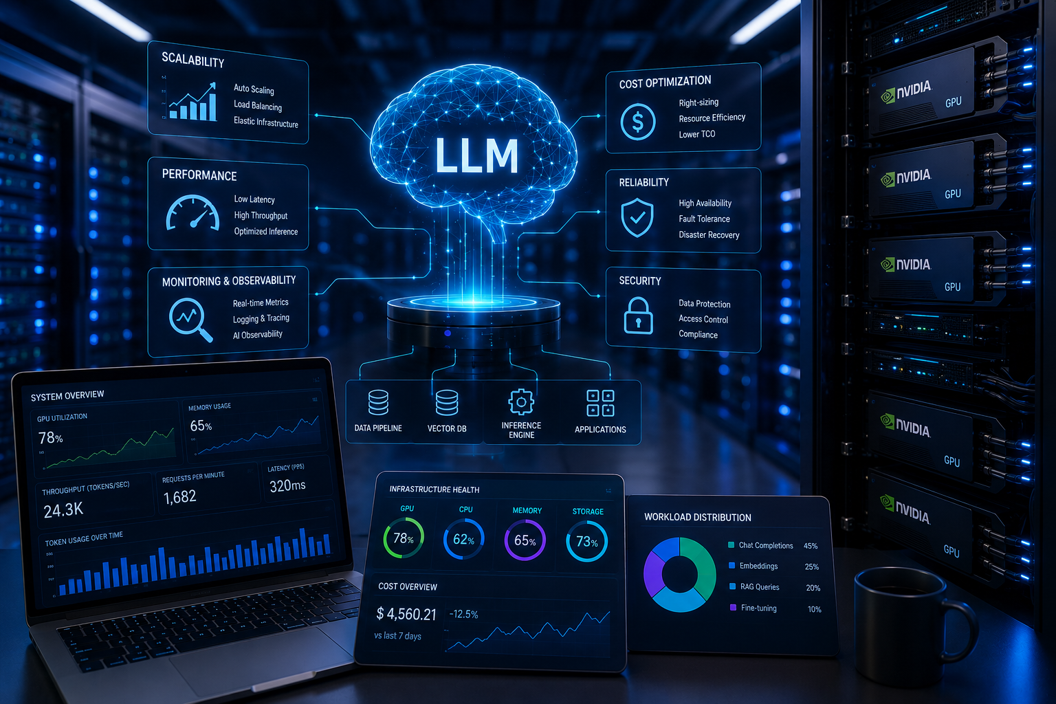 AI Infrastructure Strategies for Scalable LLMs