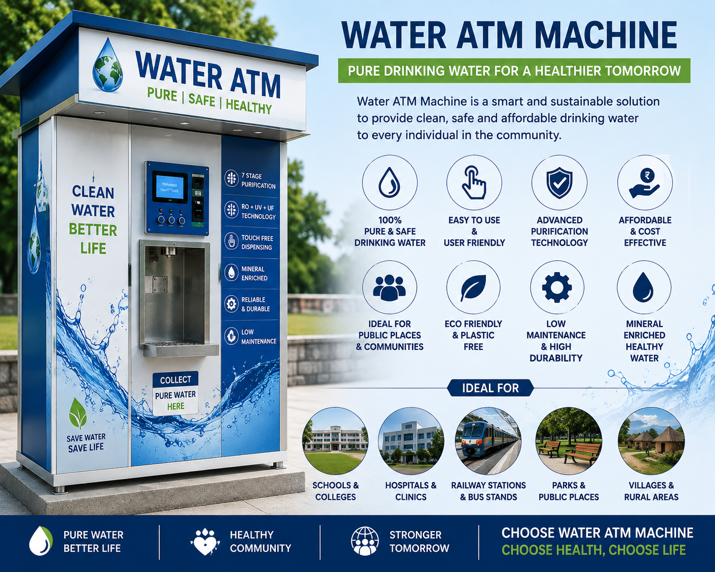 How Water ATM Machines Are Revolutionizing Safe Drinking Water Access Across India