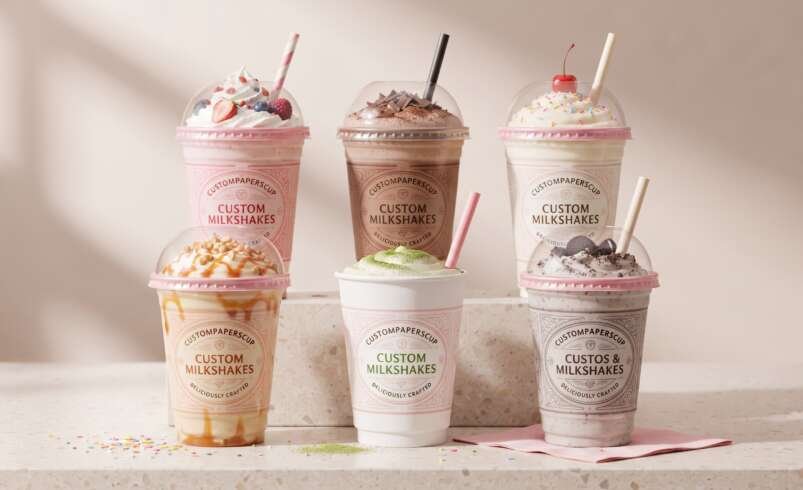 Custom Milkshake Cups Make Drinks Better