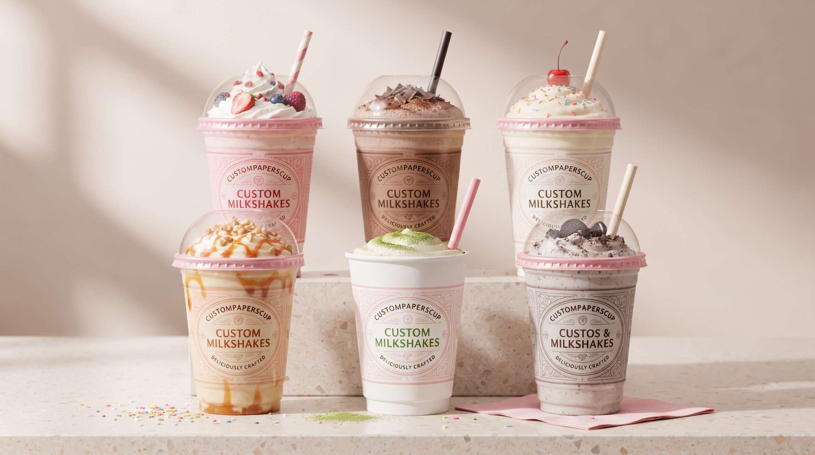 Custom Milkshake Cups Make Drinks Better