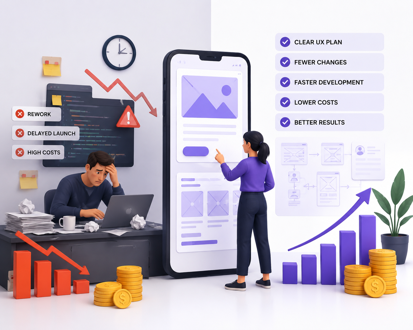 How Smart UI/UX Design Helps Reduce Development Costs