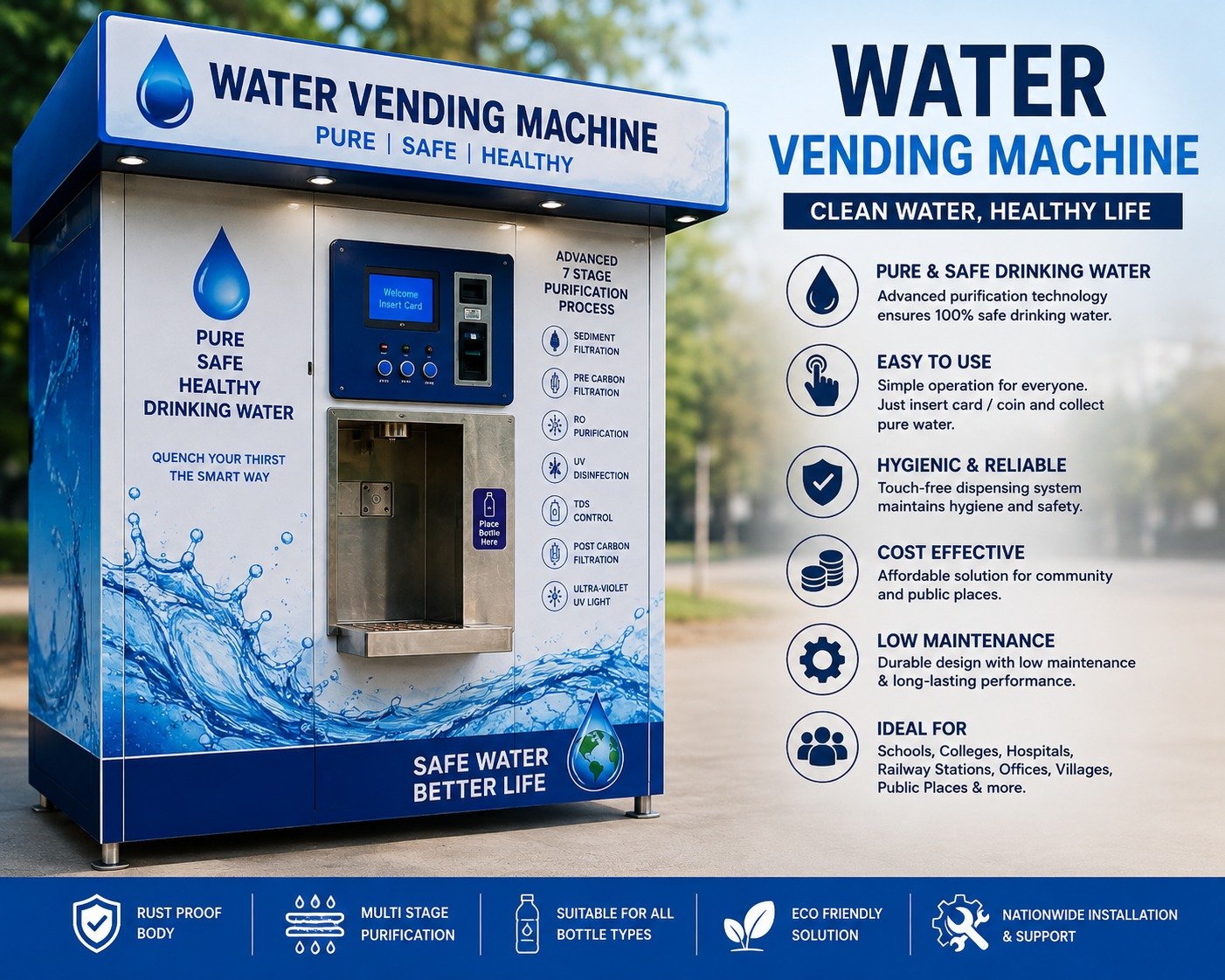Water Vending Machine India: Transforming Public Health with Smart Drinking Water Solutions
