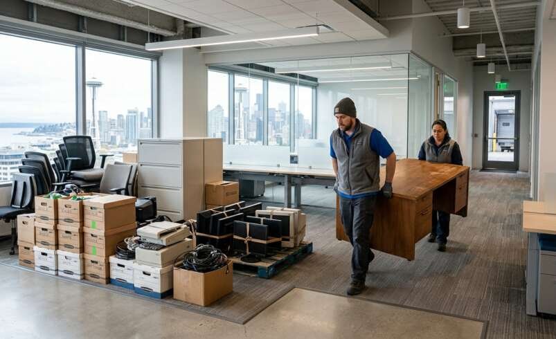 How to Handle Old Desks, Chairs, and Equipment During an Office Cleanout