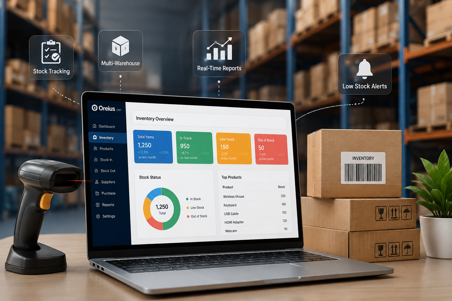 Inventory Management Software | Oreius ERP Inventory Module