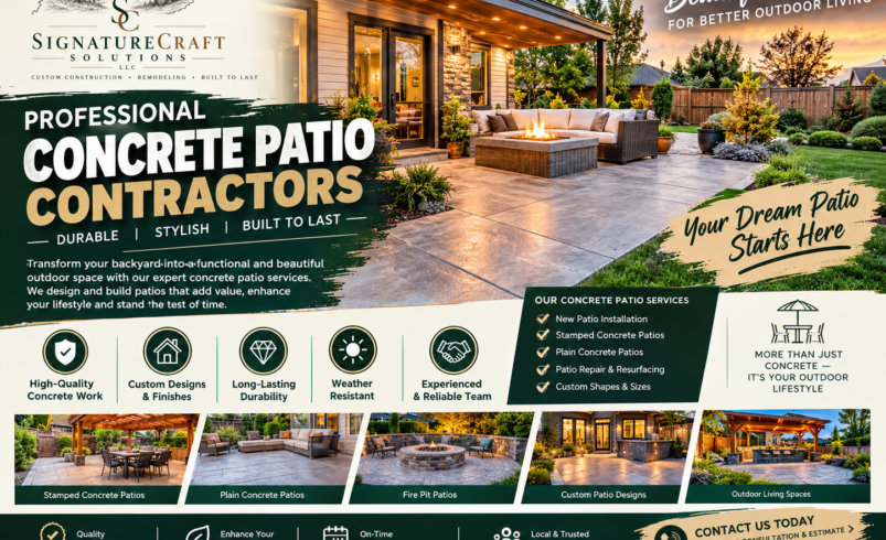 Transform Your Outdoor Space with Quality Concrete Patio and Driveway Solutions